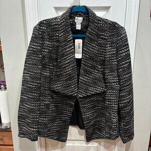 Chico's Jacket Blazer - Black tweed - Chico's size 3 - NWT